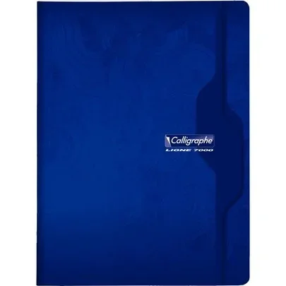 7000, Cahier piqué 24×32 cm, 96 pages, seyes 70gr Calligraphe
