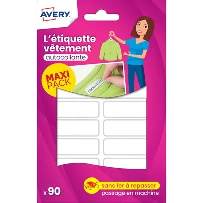 90 étiquettes vêtements – 45 x 13 mm