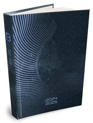 Agenda scolaire Techno Bleu 12x17cm 2024-2025