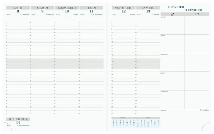 Agenda Semainier 2026 – 270 x 210 mm EXACOMPTA Horizons 27