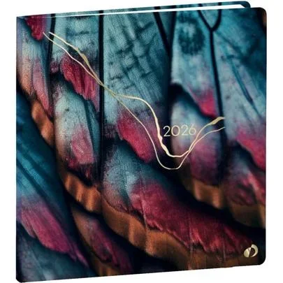 Agenda semainier Hipsy 16x16cm Papillon