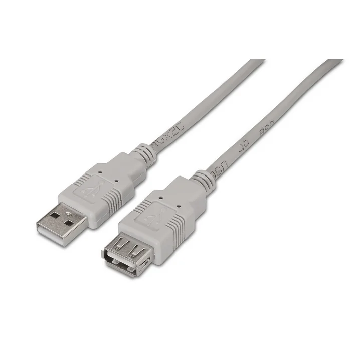 Aisens Rallonge USB 2.0 – Type A Mâle vers Type A Femelle – 3.0m – Couleur Beige