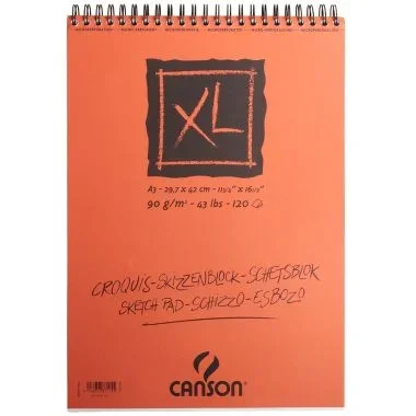 Album à spirale Croquis XL 120 feuilles, format 29,7×42 cm 90 g