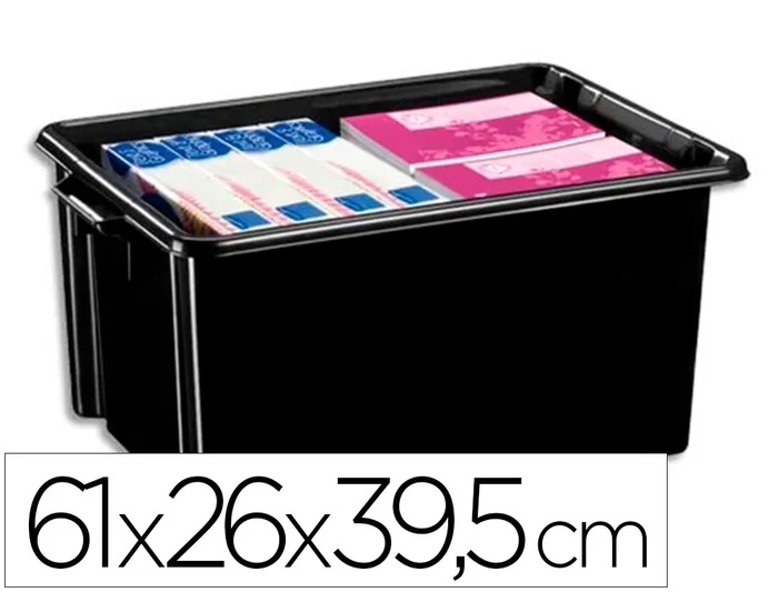 Bac de rangement Cep Strata 48,5l coloris noir