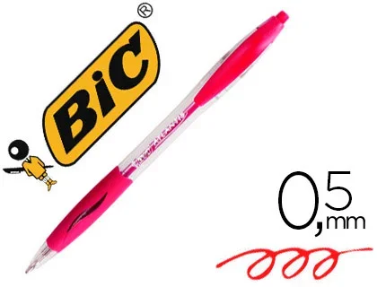 Bic Atlantis Classic – Stylo-Bille Rétractable – Pointe Moyenne 1mm – Rouge