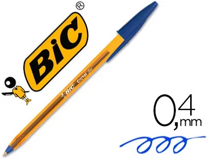 Bic Cristal – Stylo à Bille – Pointe Fine 0.8mm – Bleu