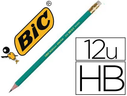 Bic Evolution – Crayon à Papier – HB – Embout Gomme