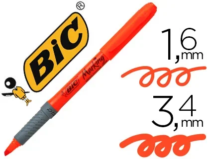 BIC Highlighter Grip – Surligneur – Pointe Biseautée – Orange