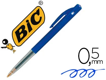 Bic M10 – Stylo à Bille Rétractable – Pointe Moyenne 1mm – Bleu