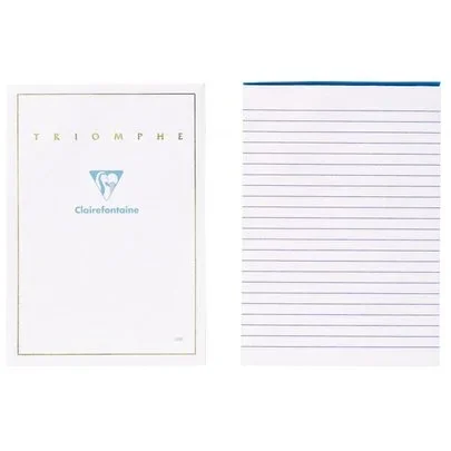 Bloc de 50 feuilles de vélin Triomphe blanche format 14,8 x 21 cm