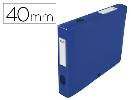 Boîte de classement Oxford Memphis polypropylène 24x32cm dos 40mm coloris bleu