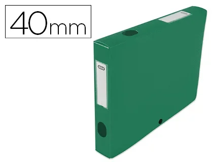 Boîte de classement Oxford Memphis polypropylène 24x32cm dos 40mm coloris vert