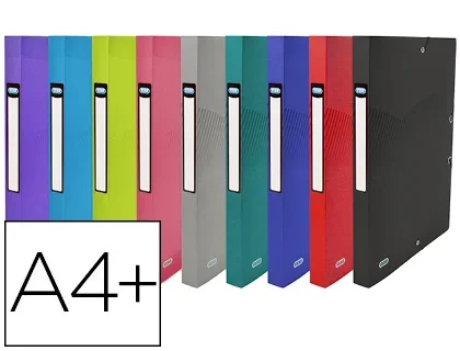 Boîte de classement Oxford Osmose polypropylène A4+ dos 40mm coloris assortis