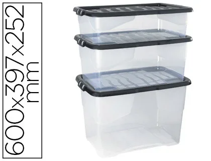 Boîte de rangement Cep décor 42L