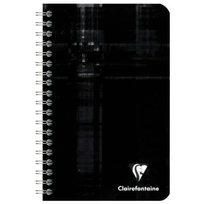 Carnet à reliure intégrale 100 pages, format 11 x 17 cm, papier 90g quadrillé 5×5