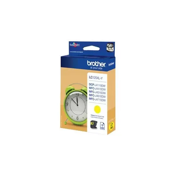 Cartouche BROTHER LC125XL-Y (LC125XLY) jaune – cartouche d’encre de marque BROTHER