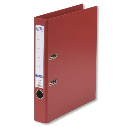 Classeur à levier en PP – Dos 50 mm – Rouge ELBA Smart Pro+