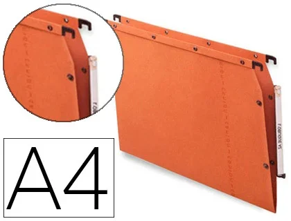 Dossier suspendu armoire L’oblique AZV Ultimate kraft 240g/m² fond 15mm coloris orange – Boîte de 25