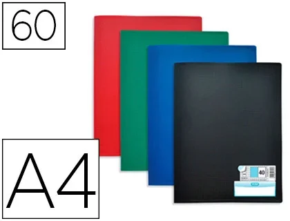 Elba Memphis – Porte vues – 120 vues – A4 – Coloris assortis