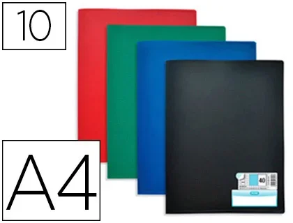 Elba Memphis – Porte vues – 20 vues – A4 – Coloris assortis