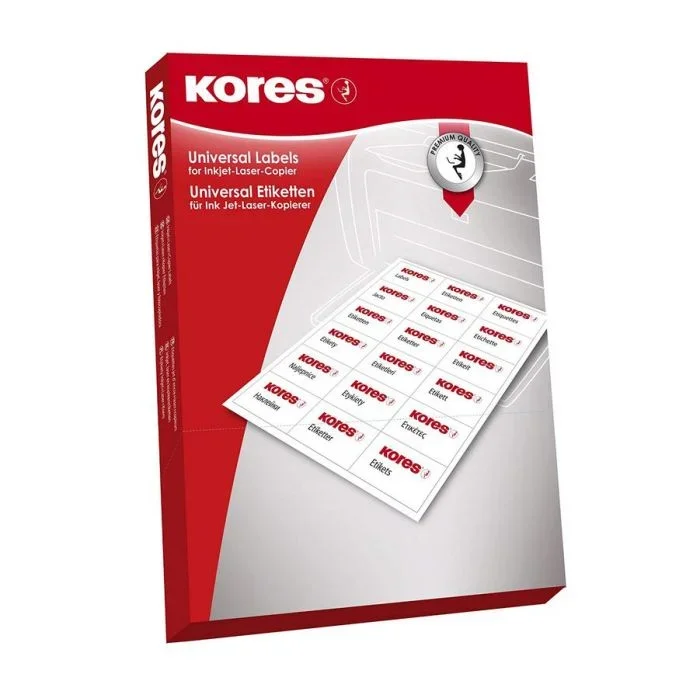 Etiquettes adhésives – Vert – 105 x 74 mm KORES Lot de 800