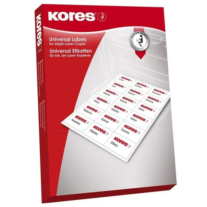 Étiquettes adhésives blanches – 97 x 67,7 mm KORES L9767 Lot de 800