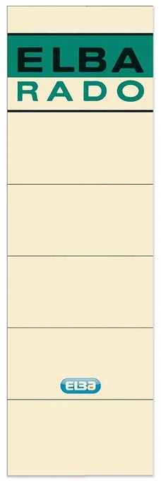 Etiquettes Dos de classeur – 59 x 190 mm – Chamois ELBA Lot de 10