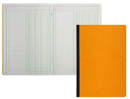 Exacompta – Piqûre tête paresseuse – 6 colonnes par page – A4 (21×29,7 cm)