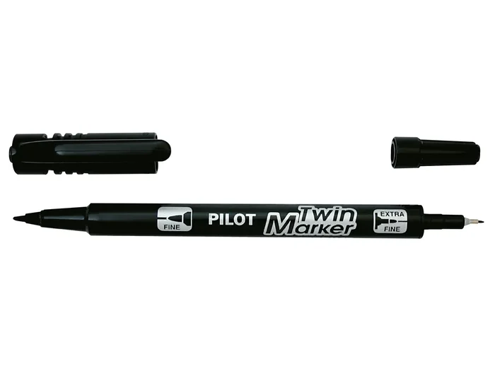 FEUTRE TWIN MARKER – Noir – DOUBLE Pointe Fine / Extra Fine