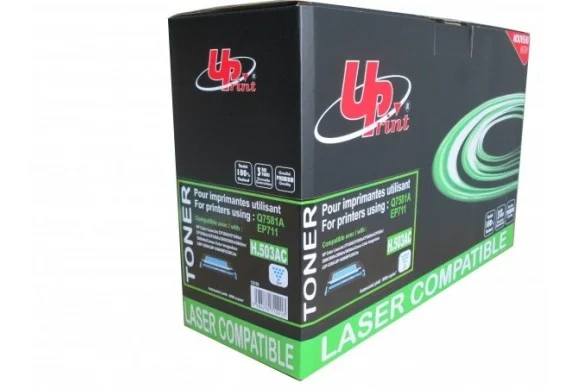 HP Q7581A Cyan, Toner Uprint H.503AC compatible Uprint 503A (160 GR / 6000)