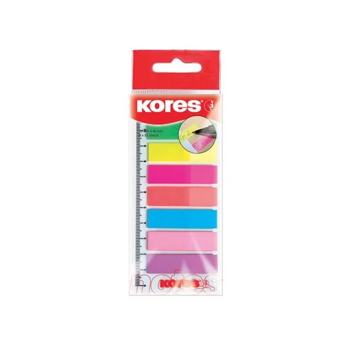 Index de couleur – pagemarker – 12 x 45 mm – Règle offerte – couleurs néon