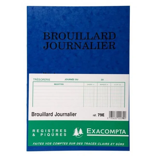 Journal Recettes / Dépenses – 270 x 195 mm EXACOMPTA 79E