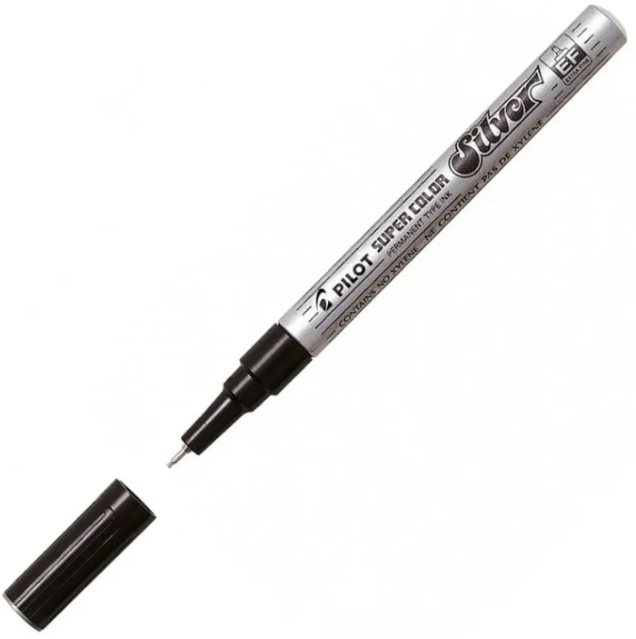 Marqueur permanent à pointe Extrafine – Argent PILOT SUPER COLOR