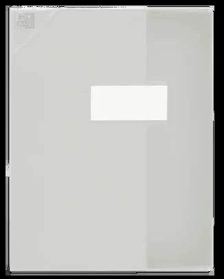 Oxford Strong Line – Protège cahier avec rabats – 17 x 22 cm – incolore