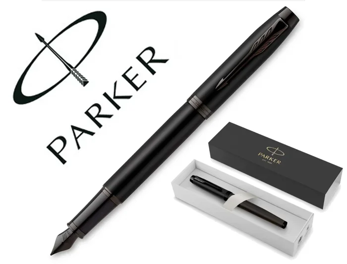 Parker IM Achromatic – Stylo Plume Noir Mat – Pointe Moyenne
