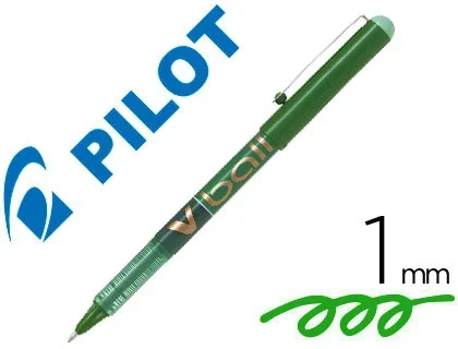 Pilot Vball – Roller – Pointe Moyenne 1 mm – Vert
