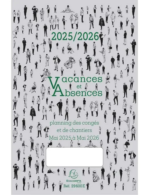 Planning des Congés 2025 / 2026 – Vacances et absences EXACOMPTA