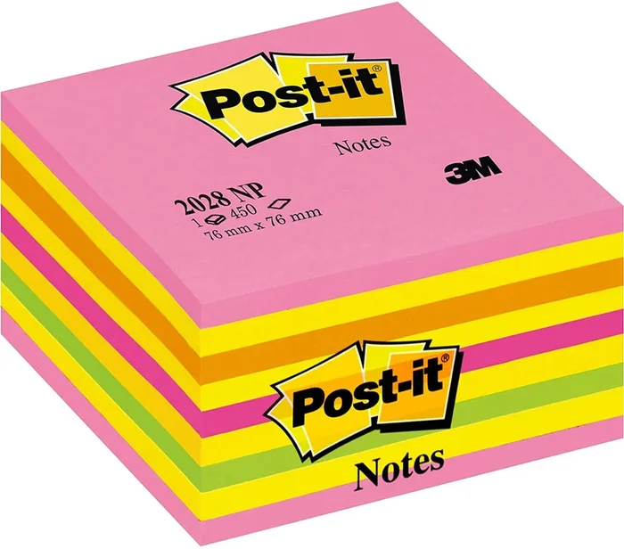 POST-IT Notes adhésives – 76 x 76 mm Cube Energie Intense