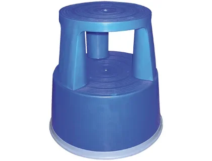 Q-Connect – Tabouret – 2 marches – Plastique – Bleu