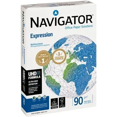 Ramette de 500 feuilles de papier blanc 90g de format A3 NAVIGATOR