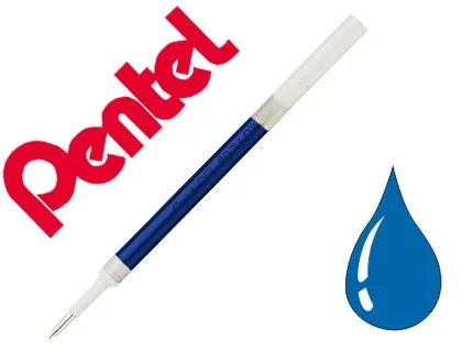 Recharge pentel roller encre gel tradio lr7 largeur moyenne coloris bleu