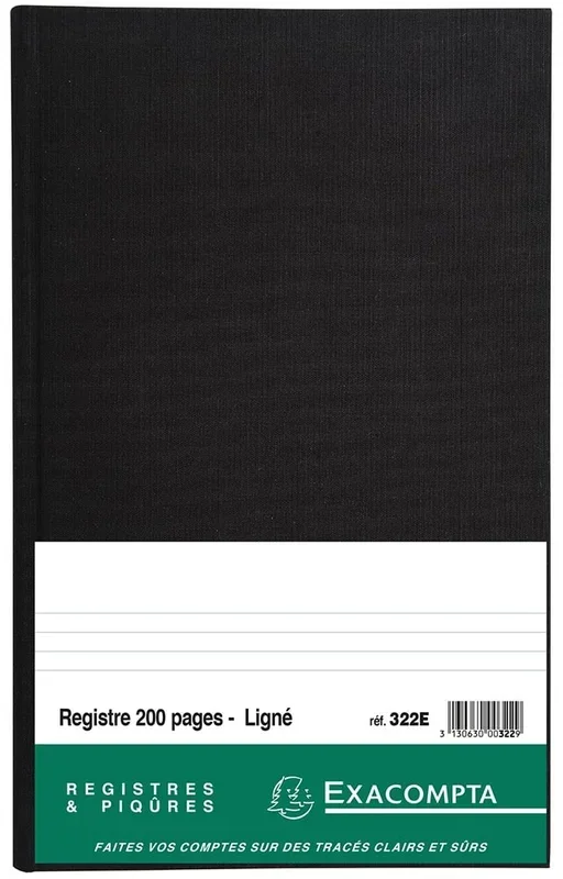 Registre 200 pages lignées – 360 x 225 mm EXACOMPTA