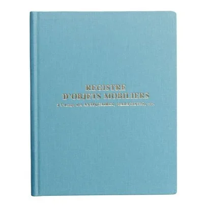 Registre d&rsquo;objets mobiliers
