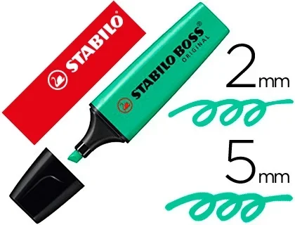 Stabilo Boss – Surligneur – Pointe Biseautée – Turquoise