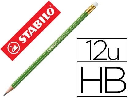 Stabilo Greegraph – Crayon à Papier – HB – Embout Gomme