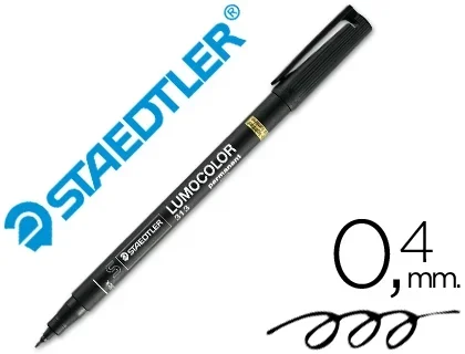 Staedtler Lumocolor – Feutre Permanent – Pointe Extra Fine 0.4mm – Noir