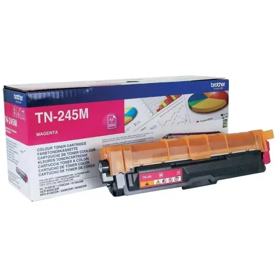 Toner BROTHER TN245M (TN-245M) magenta de 2200 pages – cartouche laser de marque BROTHER