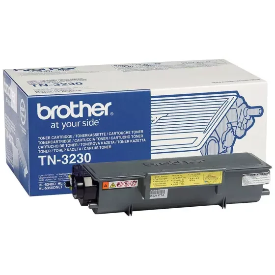Toner BROTHER TN3230 (TN-3230) noir de 3000 pages – cartouche laser de marque BROTHER