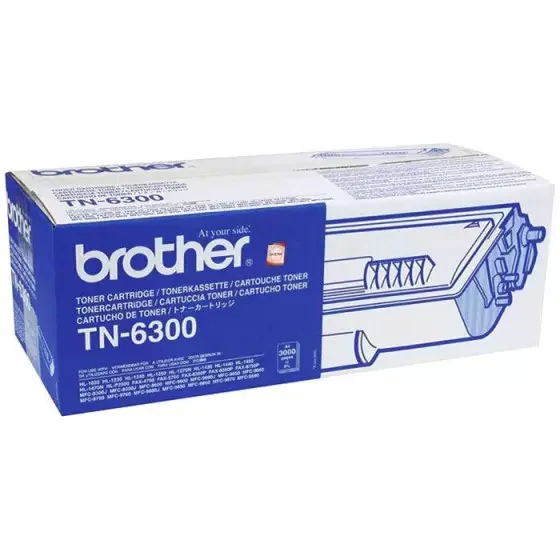Toner BROTHER TN6300 (TN-6300) noir de 3000 pages – cartouche laser de marque BROTHER