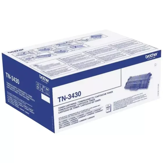 Toner de marque Brother TN-3430 noir – 3000 pages